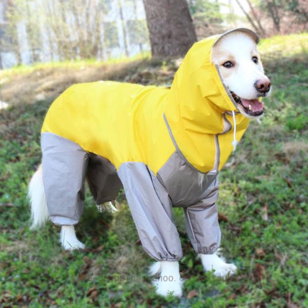 犬用レインコート 快適 いい素材 レインコート ペットレインコート カッパ 犬用合羽 小型犬 中型犬...