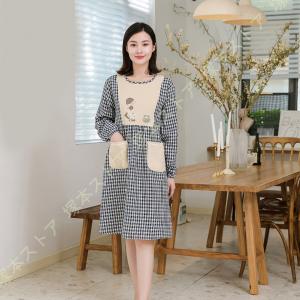 エプロン 女性用 チェック柄 おしゃれ チェック...の商品画像