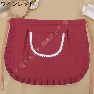 母の日 エプロン ショート丈 ショートサロン ...の詳細画像1