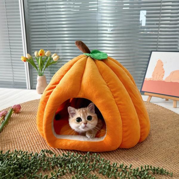 ペットベッド 猫 ドーム 冬 小さめ 可愛い 犬用ベッド 保温防寒 暖かい 室内 小型犬 洗える キ...