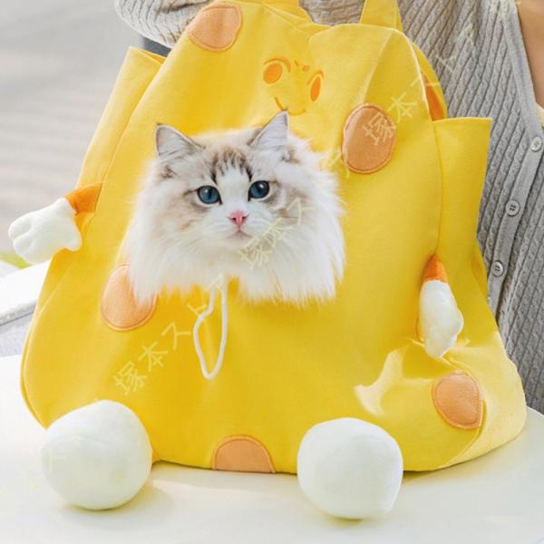 猫 キャリー バッグ ペットキャリーバッグ 猫 小型犬 ウサギ 小動物 折りたたみ トート型 手提げ...