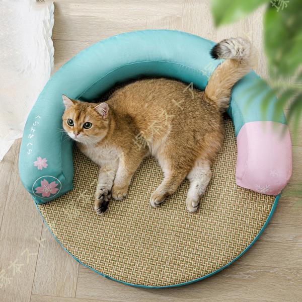 ペットベッド 犬 猫 ペット ベッド 夏 通年 洗える 可愛い おしゃれ 小型犬 中型犬 犬マット ...