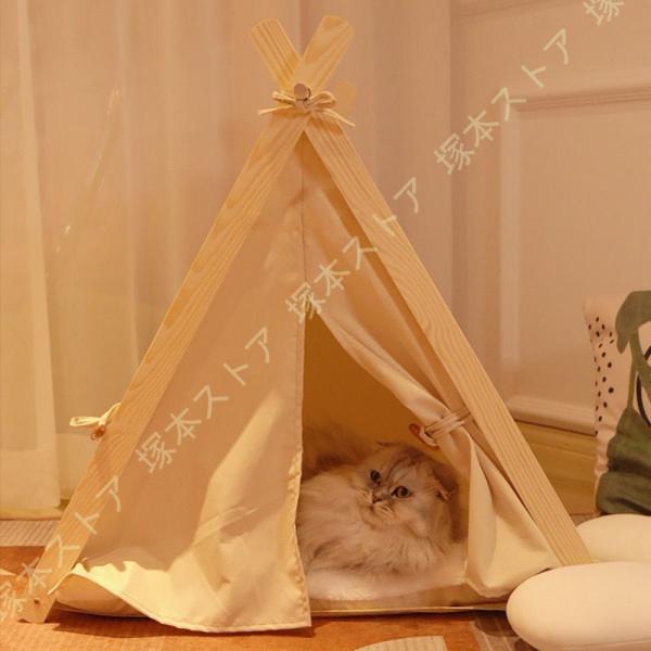 猫 ベッド 猫ハウス ドーム型 通気性 お昼寝 ベッド 四季通用 おしゃれ 丈夫 可愛い ドーム型ベ...