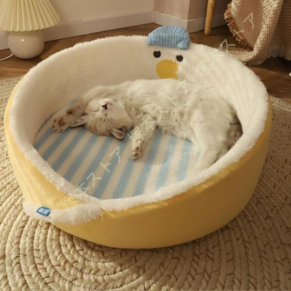 ペットベッド 猫用 犬用 ベッド ペット キャットハウス ソファー ふわふわ ふかふか マット モコ...