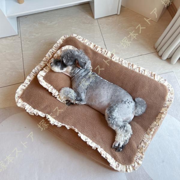 ペットベッド ペットソファー ペットクッション ぐっすり眠る マット 通年 クッション 猫 犬 ベッ...