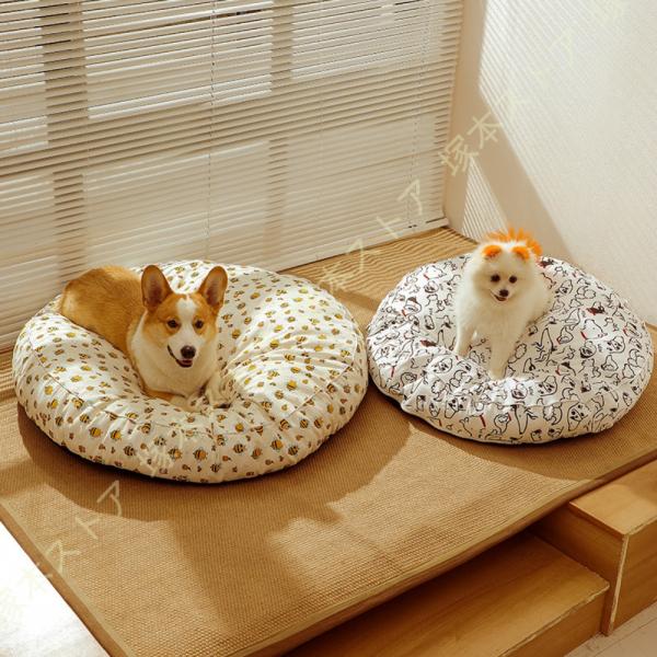犬 ベッド 猫 ペット ペットベッド ふわふわ もこもこ もふもふベッド 丸型 洗える かわいい 猫...