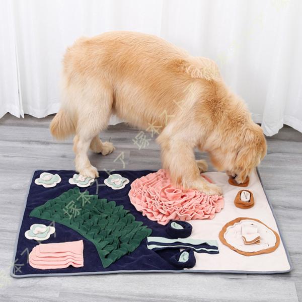 ペットおもちゃ 猫 犬 ノーズワークマット 訓練毛布 給餌マット 犬用鼻毛布 犬用スナッフルマット ...