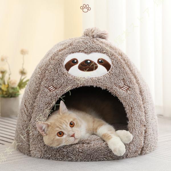 小型犬 ベッド ドーム ハウス 冬 洗える ペットハウス 犬用 猫用 ドーム型 おしゃれ かわいい ...