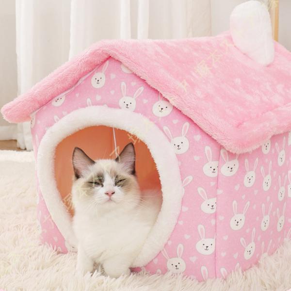 ペットベッド 猫 犬 ペット ベッド ドームハウス 小型犬ベッド ドーム型 ベッド ドーム ハウス ...