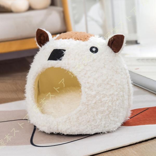 猫 ハウス 犬 ベッド 冬 猫 ベッド ドーム型 犬 ベッド ドーム 犬小屋 小型犬 多用 2WAY...