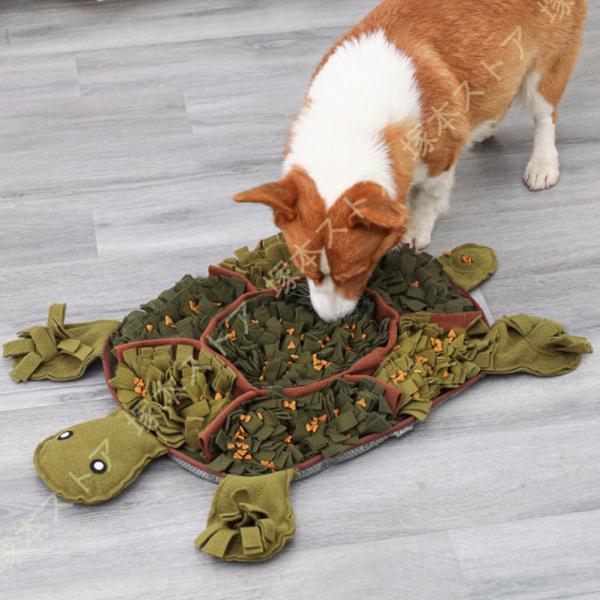 犬 おもちゃ 知育玩具 訓練毛布 ペットおもちゃ ノーズワーク マット 採餌 おやつ隠し ペット 嗅...