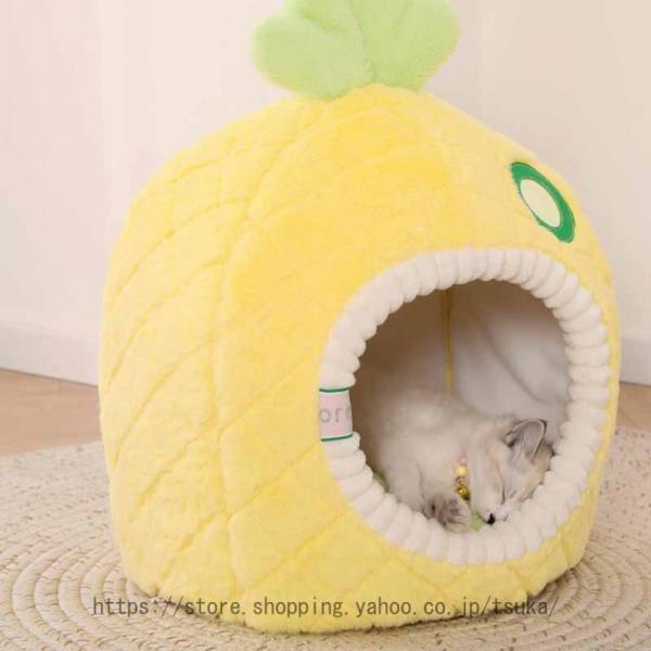 猫 ベッド 冬 ペットベッド ドーム型 キャットハウス ドーム型ベッド 暖かい ふわふわ 寒さ対策 ...