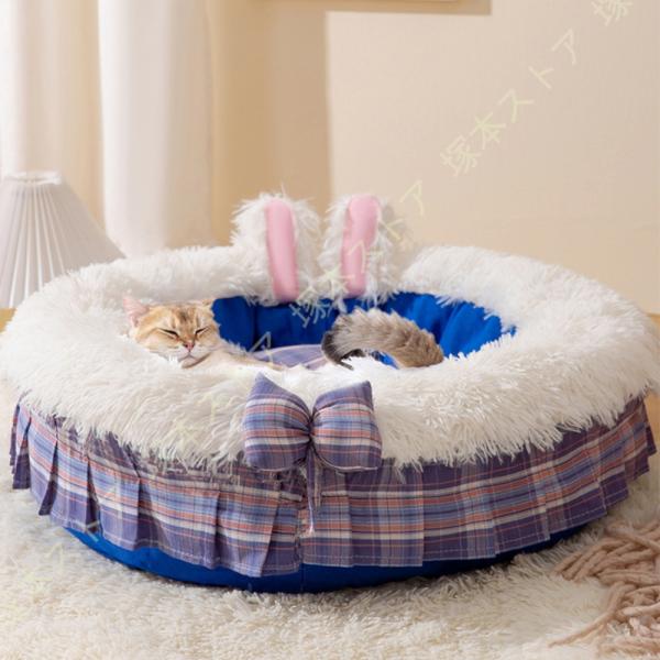 ペットベッド ふわふわ 猫ベッド 犬 クッション 冬用 ペット ベッド 猫 犬 ベッド 冬用 猫 ク...