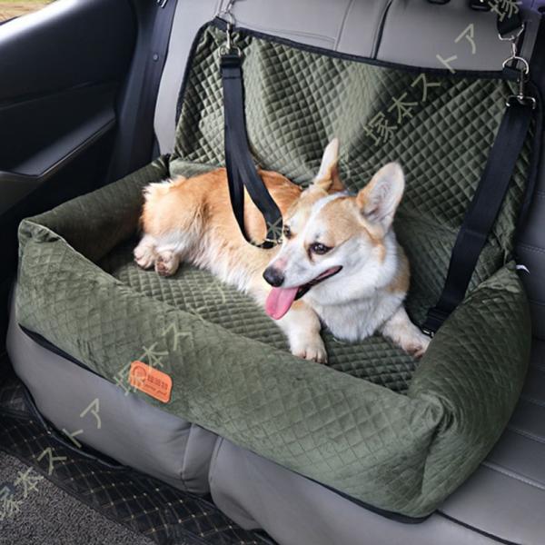 2WAY ドライブキャリーベッド 犬 車 ドライブボックス 猫 大型犬 中型犬 ドライブベッド キャ...