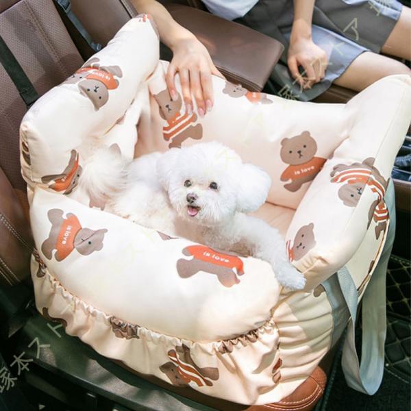 ペットベッド 車用 ドライブボックス 2way ドライブベッド 犬猫兼用 中型犬 小型犬 ペット 犬...