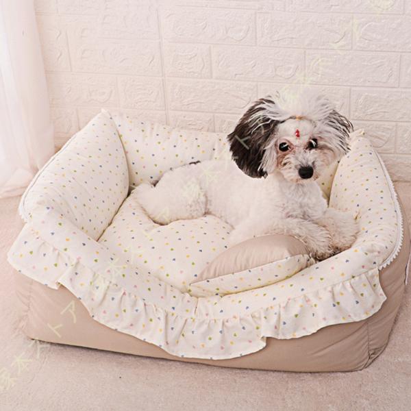 ペットベッド 猫 犬 クッション ふわふわ 滑り止め 洗える 高反発 ぐっすり眠れる ペットソファー...