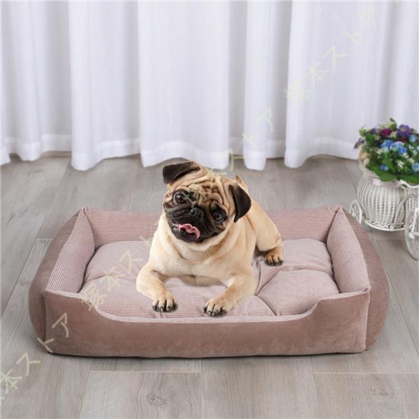 犬 猫 ベッド ペットベッド ふわふわ 小型犬 中型犬 猫 ペット用 ベッド 角型 スクエア クッシ...