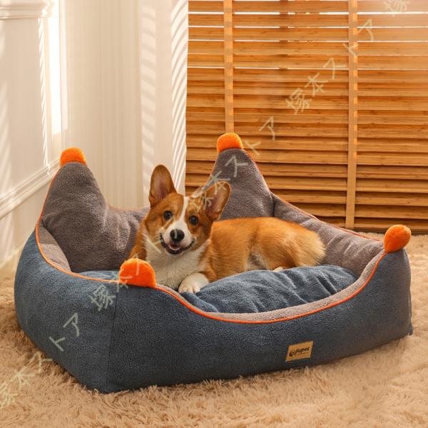 ペット用 犬用 ふわふわ ボリューム ペットベッド ドッグベッド 成犬 シニア 老犬 犬 猫 ワンち...