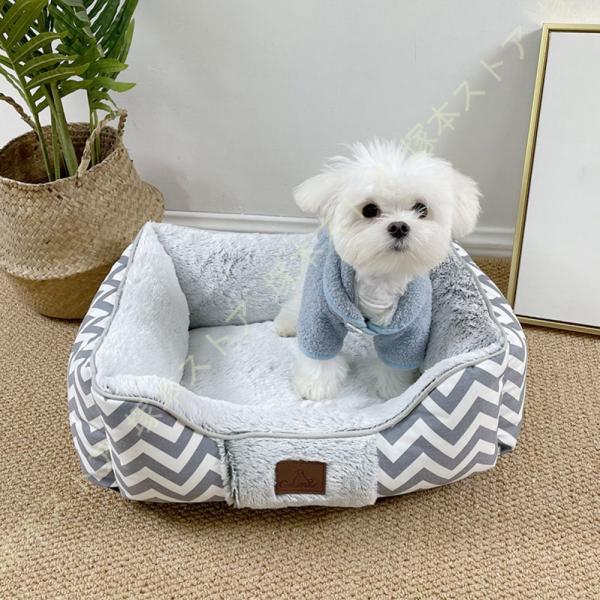 犬 ベッド 猫 ベッド 冬 あたたかい ふわふわ ペットベッド 小型犬 中型犬用 あごのせ 丈夫 洗...