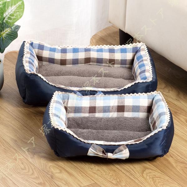 犬 ペットベッド 猫 ペットベット 冬用 あったか 角型 犬用 猫用 ふわふわ スクエア 小型犬 中...