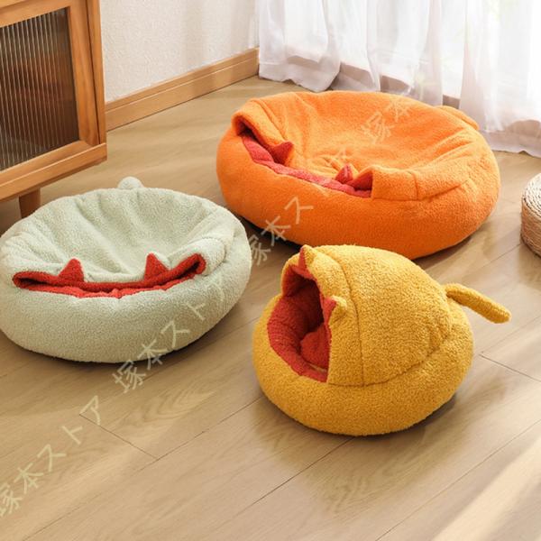 犬 ベッド 猫 ベッド クッション マット ハウス ドーム ペットベット ペットソファ 犬のベッド ...