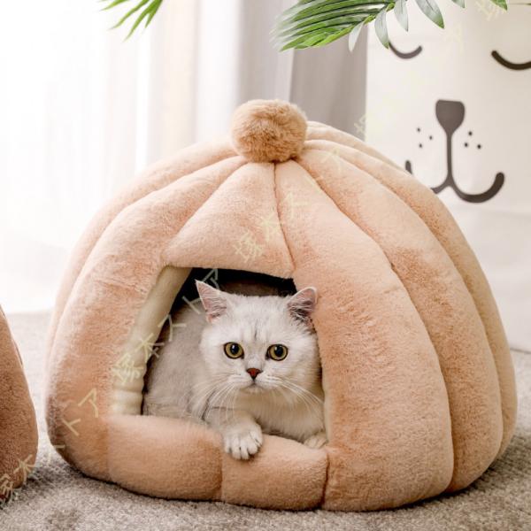 ペットベッド ドーム型 ペット寝袋 猫 ベッド 冬 犬 ベッド ドーム ペットベッド 洗える キャッ...