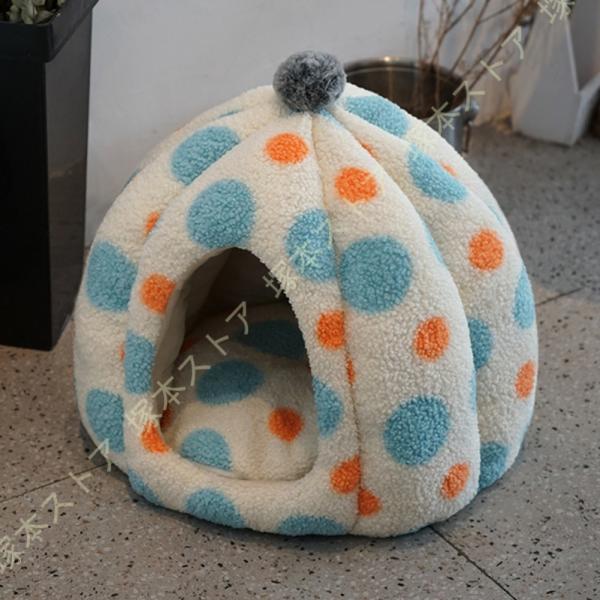 猫 犬 ペット ベッド 小型犬 超小型犬 ドーム 型 ペットハウス 夏 冬 クッション 暖かい 高反...