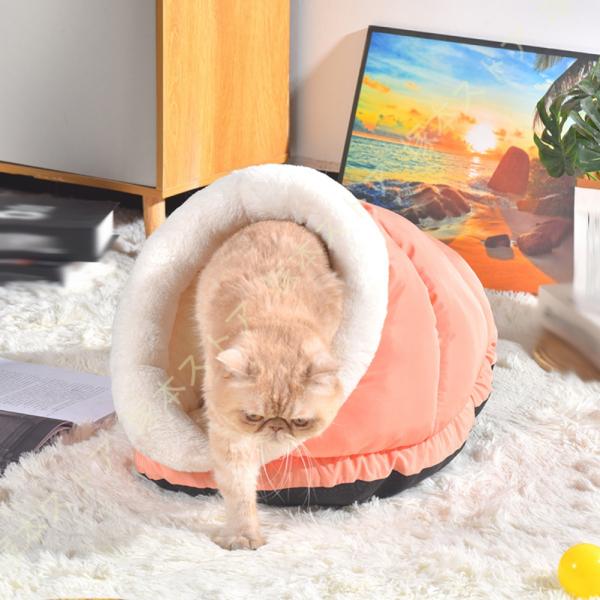 猫ハウス ペットハウス 犬 猫 ベッド ペットベッド キャットハウス おしゃれ 洗える ねこハウス ...