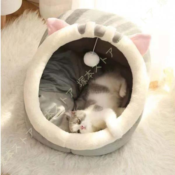 猫ハウス ペットハウス 猫 ベッド ペットベッド キャットハウス おしゃれ ねこハウス ドーム型 小...