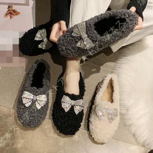 ボア モカシン ファー ムートンブーツ ムートン...の商品画像