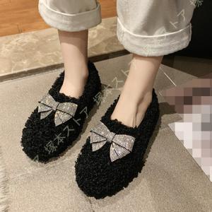 ボア モカシン ファー ムートンブーツ ムート...の詳細画像1
