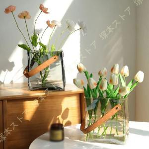 ガラス花瓶 おしゃれ 人気 おすすめ フラワーベース キューブ 四角