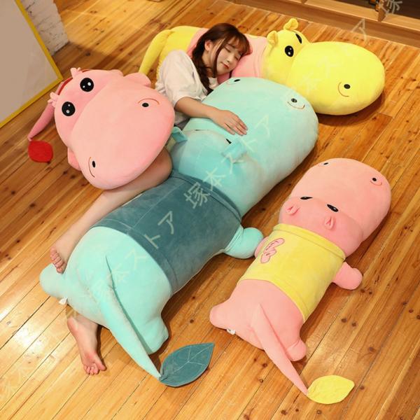 ぬいぐるみ カバ 大きい おもちゃ 動物 抱き枕 誕生日 彼女 ギフト クリスマス プレゼント バレ...