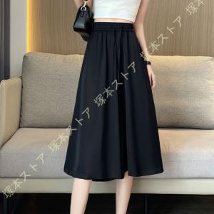 ワイドパンツ レディース ガウチョパンツ シフ...の詳細画像4