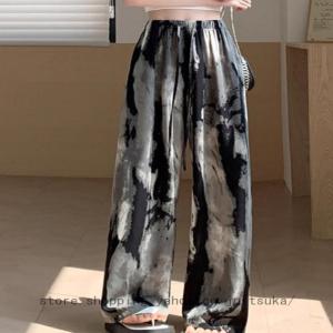 スカーチョ レディース ワイドパンツ ガウチョパンツ 薄手 パンツ レディースロングパンツ 快適 カジュアル ウエスト ゴム ボトム 長ズボン 大きいサイズ