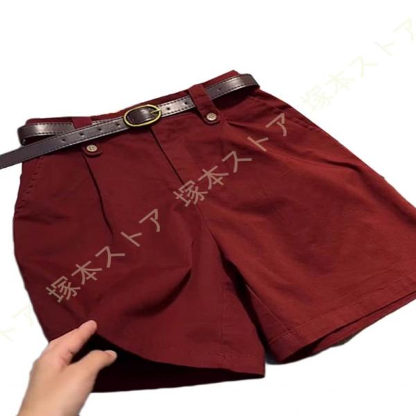 レディース ショートパンツ デニム ショーパン 短パン ハイウエスト 五分丈 ゆったり ハーフパンツ...