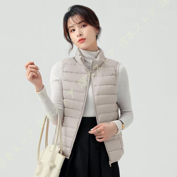 ダウンベスト レディース ダウン ベスト アウター 秋冬 秋 冬 防寒 かわいい おしゃれ もこもこ...