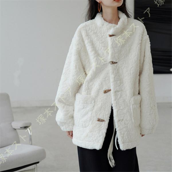 ボアブルゾン レディース ボアジャケット フリースジャケット ボアコート アウターコート ブルゾン ...