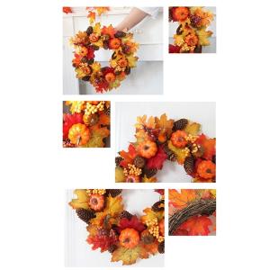 リース ハロウィン Halloween 花 秋...の詳細画像3