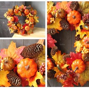 リース ハロウィン Halloween 花 秋...の詳細画像5