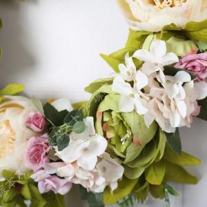 リース 結婚祝 壁掛け ウェルカム リース 花...の詳細画像5