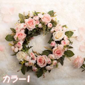 ドアリース 壁飾り 造花 飾り アートリース ...の詳細画像1
