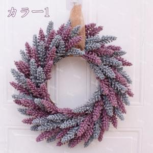 玄関用リース 造花 インテリア ドア飾り ウェ...の詳細画像1
