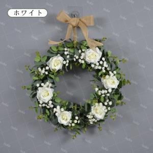 リース 造花 薔薇 壁飾り 壁掛け インテリア...の詳細画像1