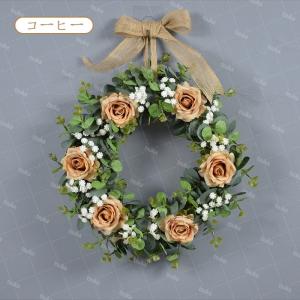 リース 造花 薔薇 壁飾り 壁掛け インテリア...の詳細画像2