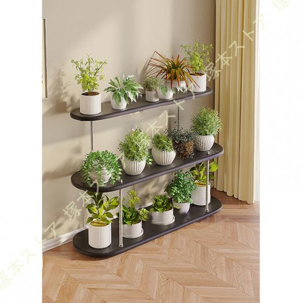 ガーデンラック 鉄製 フラワースタンド 三層 屋外 プランターラック 観葉植物 ラック 植物 園芸 ...