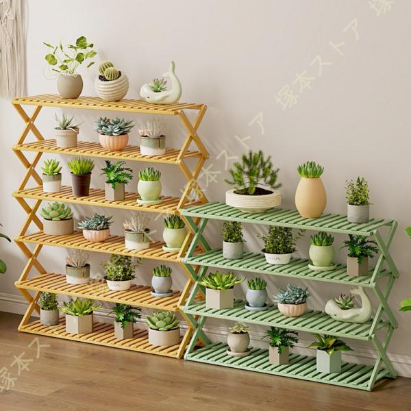 木製植物スタンド 屋内 屋外 5段植物用 植物棚 リビングルーム パティオ バルコニー ガーデン用 ...