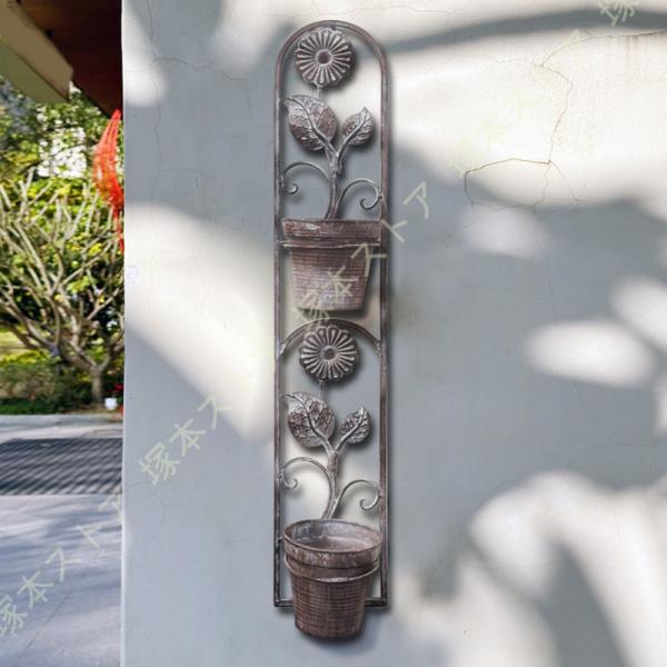 吊り下げ式植木鉢 フラワーポット 壁掛けプランター 吊り下げプランター ポット プラントホルダー 田...