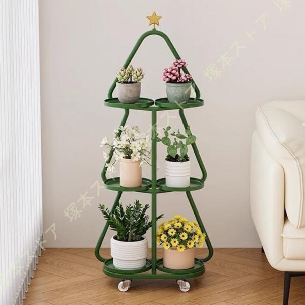 フラワースタンド フラワーラック 花台 3段 スリム ガーデニング 棚 観葉植物 植木鉢 鉢 室内 ...