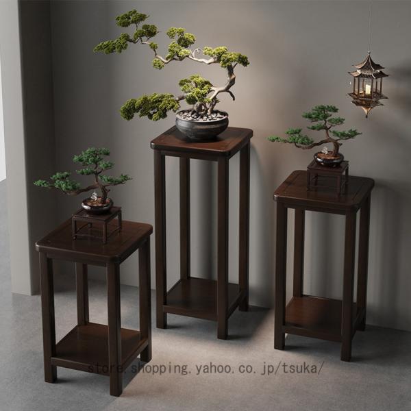 プランタースタンド 花台 園芸ラック 竹製品 フラワースタンド 観葉植物台 簡易テーブル 省スペース...